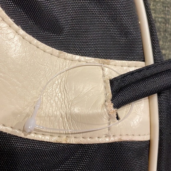 Puma black and cream colored fabric purse. - Picture 4 of 9